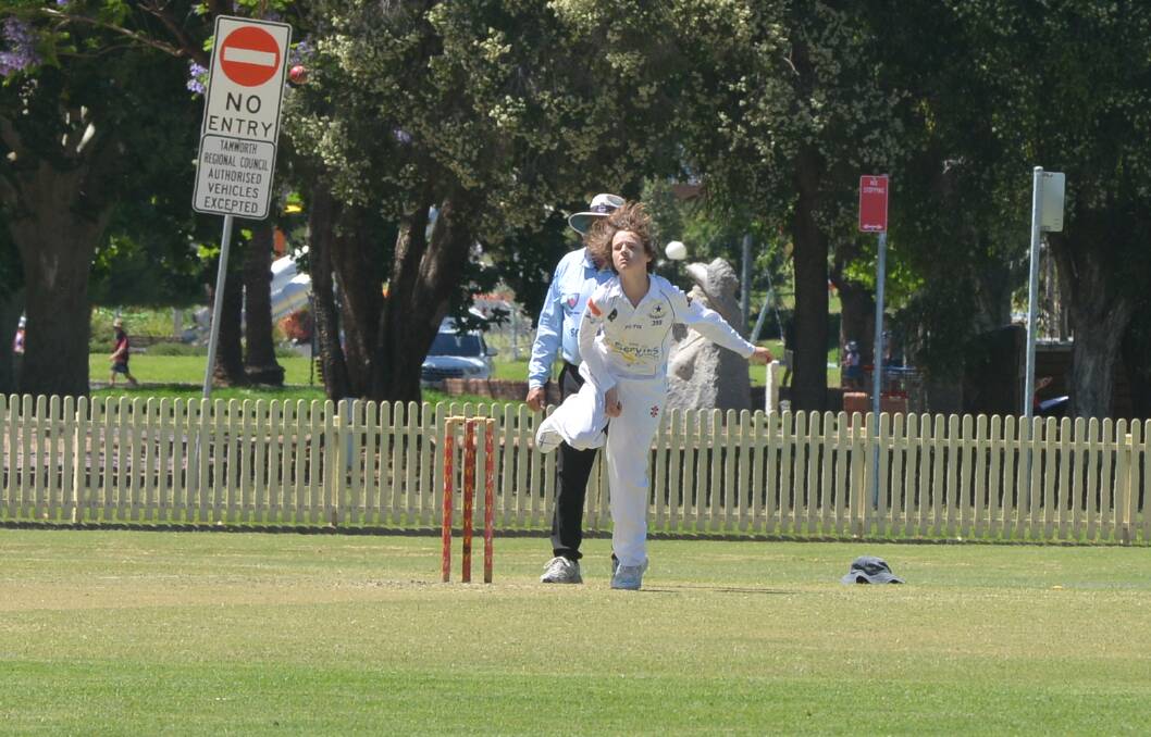 Exciting prospect: Zac Craig, pictured here playing for Tamworth on Sunday, has enjoyed an impressive progression into the first grade ranks picking up his second four wicket haul in as many weeks on Saturday. 