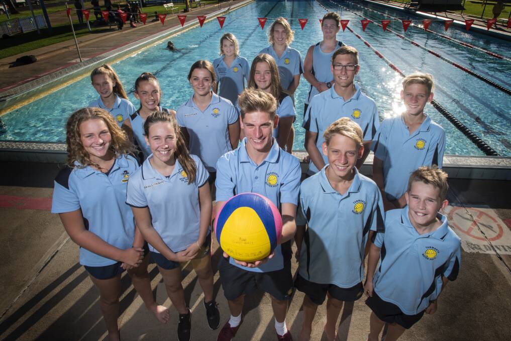 Young talent time: Tamworth water polo players have achieved a range of representative distinctions over the season. Photo: Peter Hardin