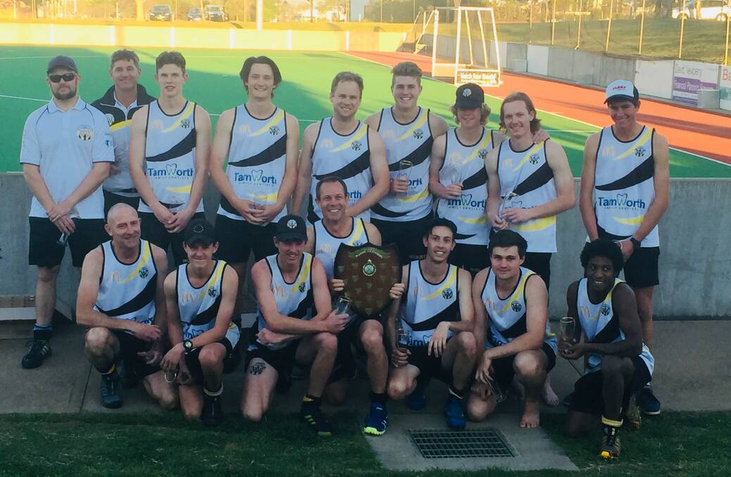 Back on top: Workies avenged last year's grand final disappointment with a 4-nil win over Tudor Wests to be crowned men's champions for the ninth time in 10 years.