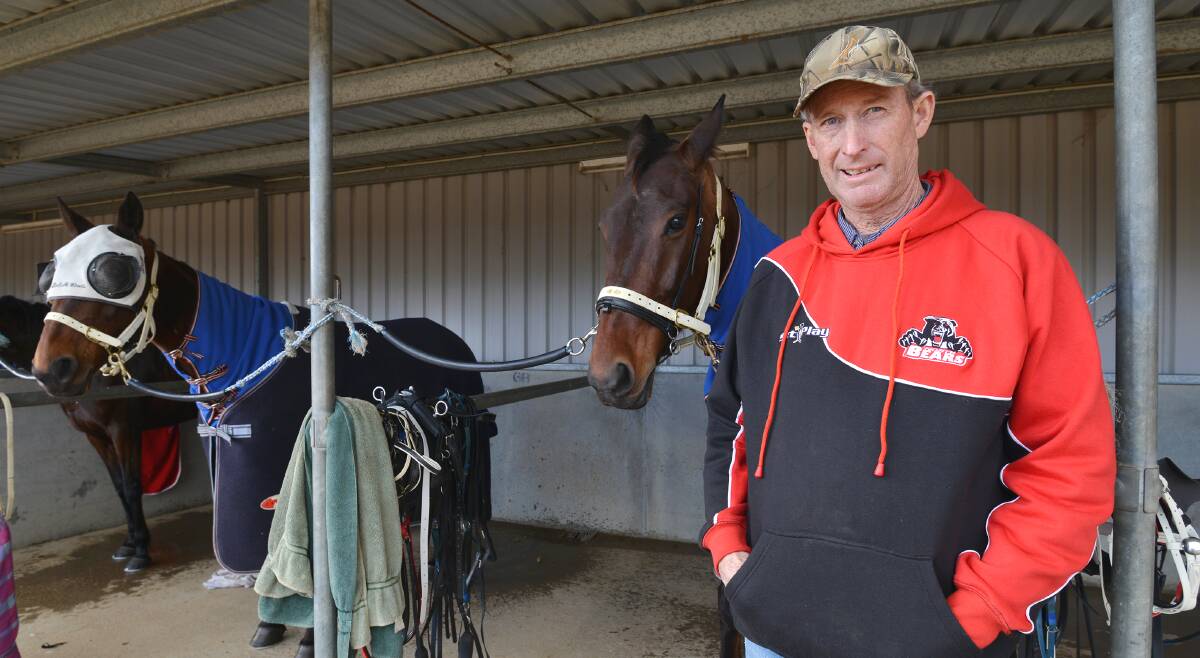 A whole new horse game:  Kootingal harness trainer Craig Clegg is relaunching his thoroughbred training career.  Photo: Barry Smith 040816BSD01
