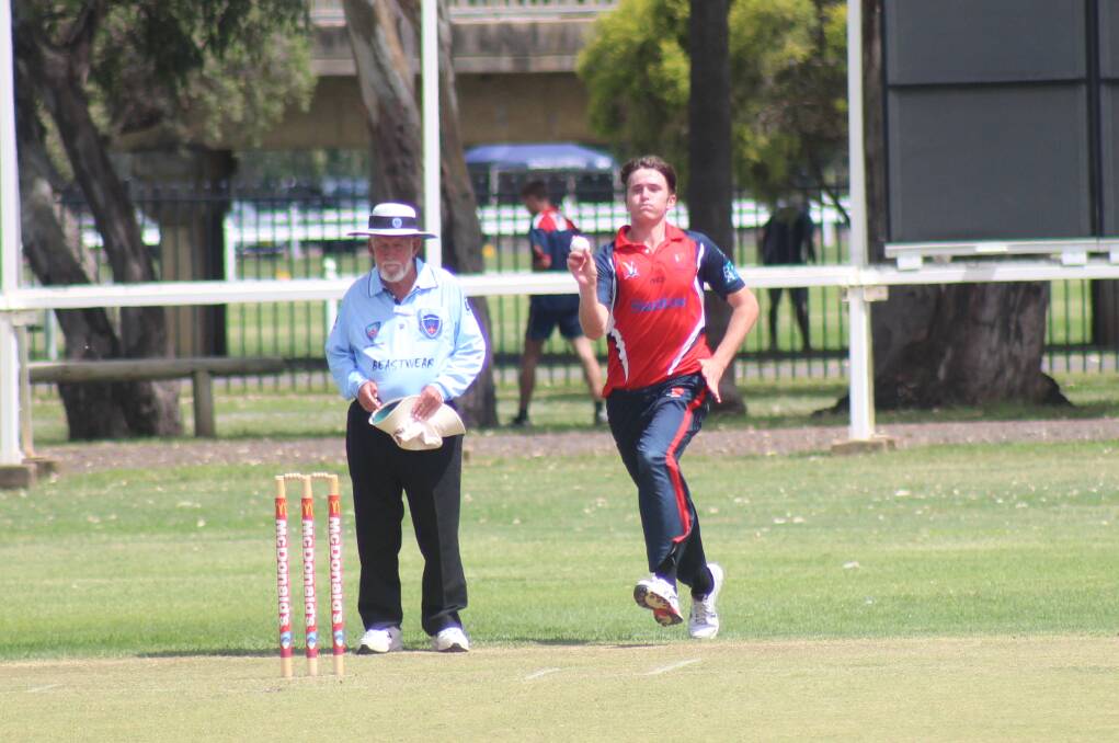 Full flight: Central North quick Jackson Gwynne was devastating with the new ball picking up four early wickets against Western. Photo: North West Courier