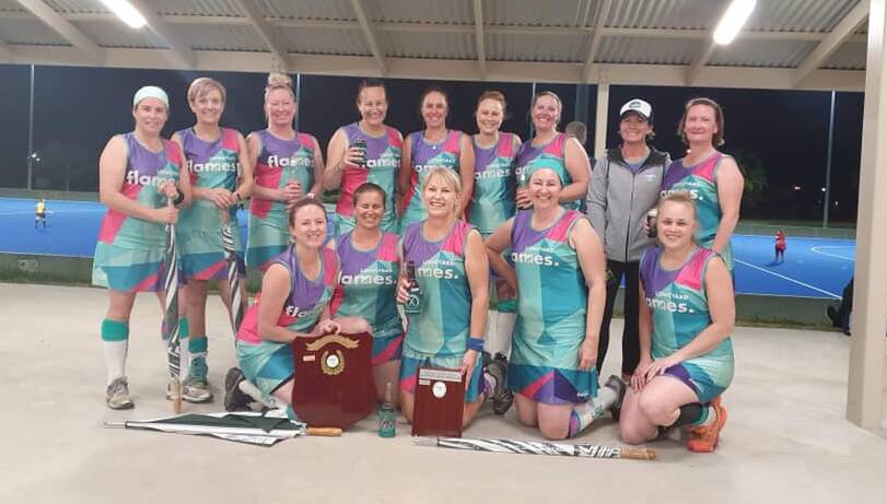 All smiles: Flames are the inaugural women's masters champions