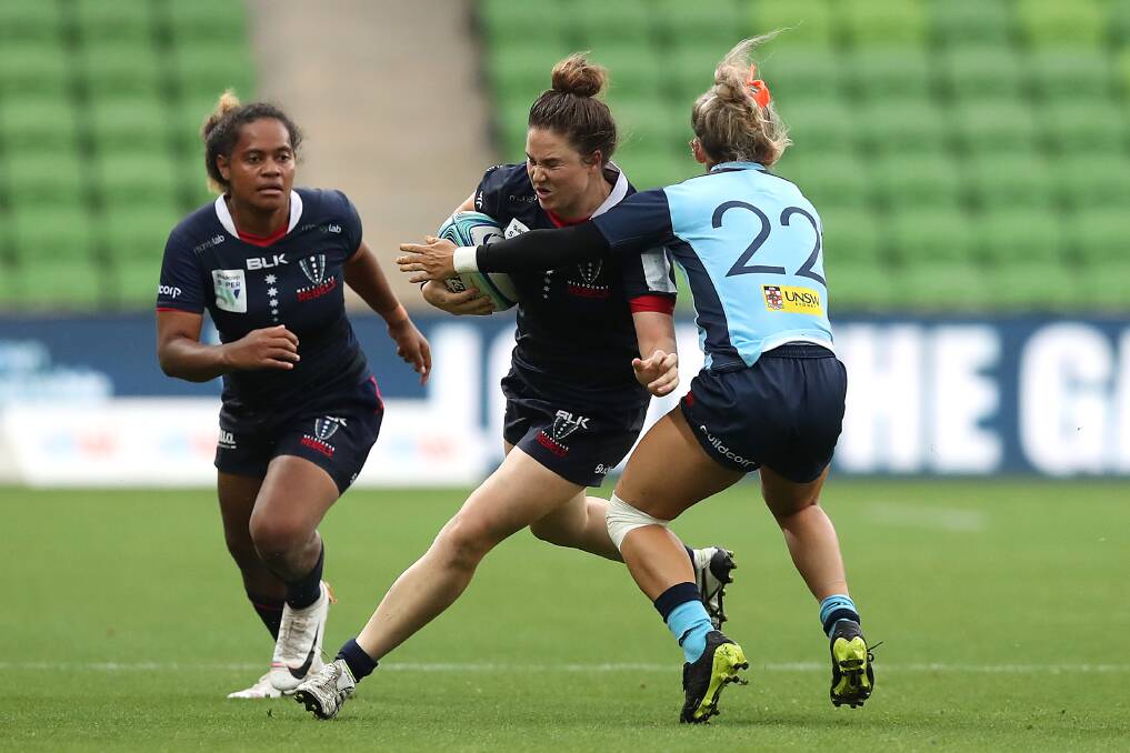 Stepping up: Moree's Ashleigh Walker was one of the Melbourne Rebels' best against the NSW Waratahs. Photo: Graham Denholm/Getty Images