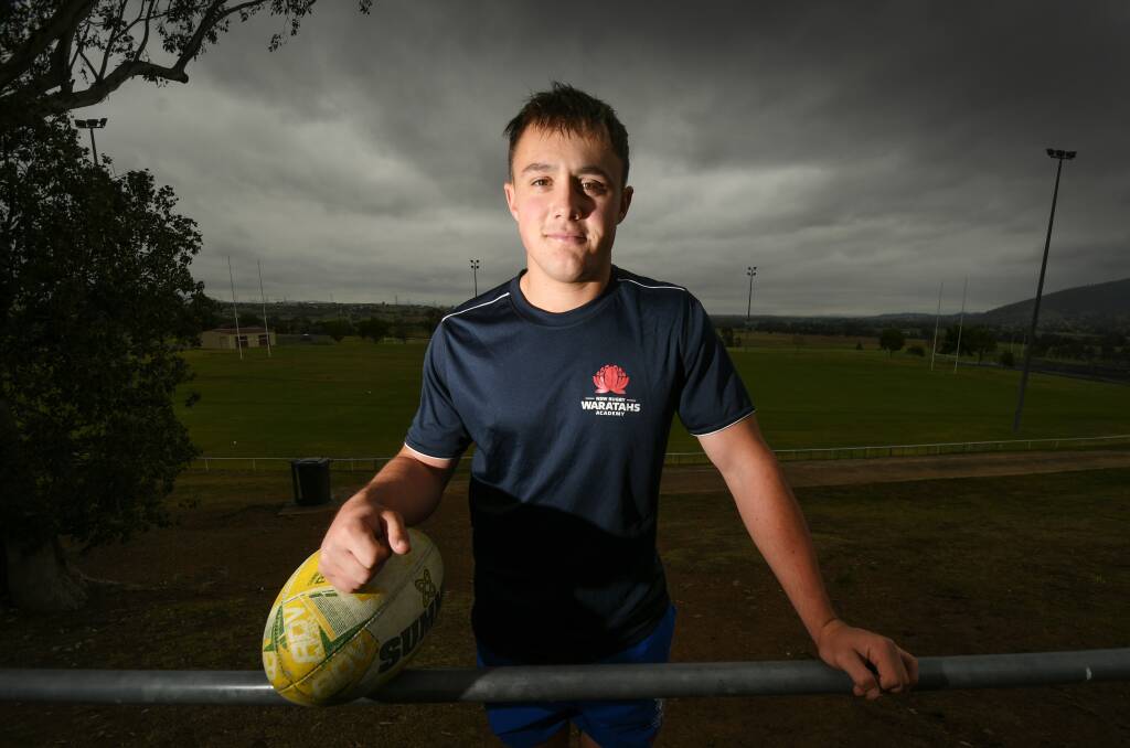 The next generation: Mitch Henderson is looking forward to getting back into some rep footy it at this week's NSW Waratahs Gen Blue camp. Photo: Gareth Gardner 010920GGB01