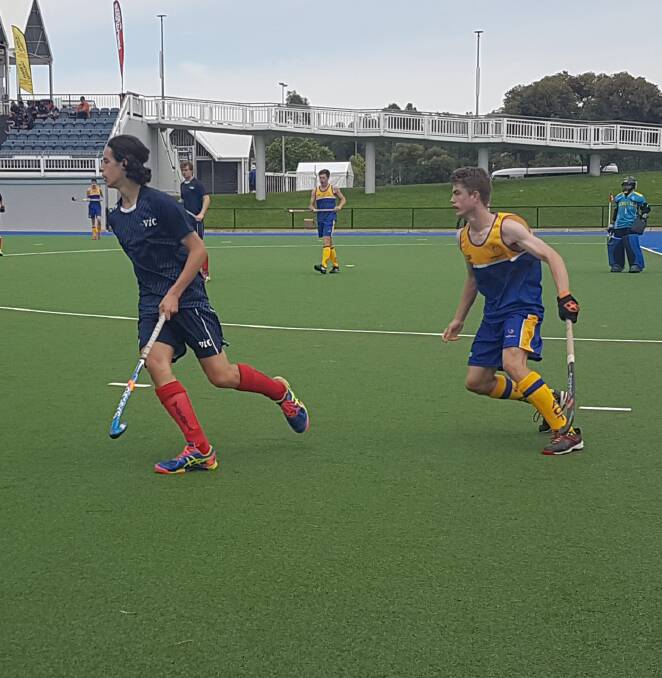 Representative honours: Edward York in action for his ACT side at the Pacific School Games currently being held in Adelaide.