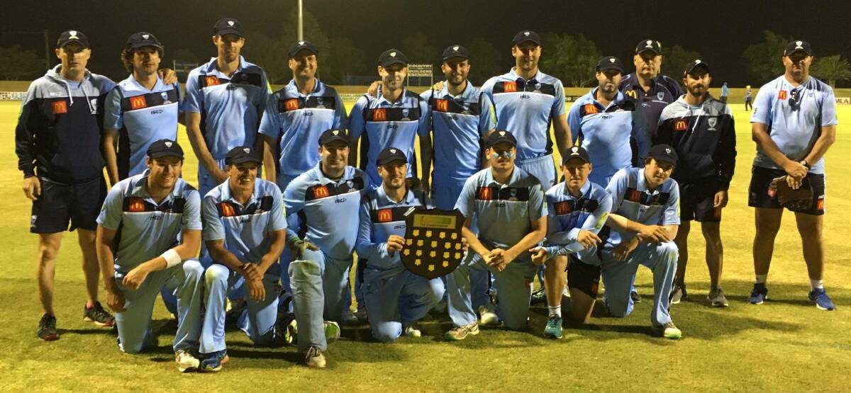 NSW Country with the Twenty20 Championship Shield. 