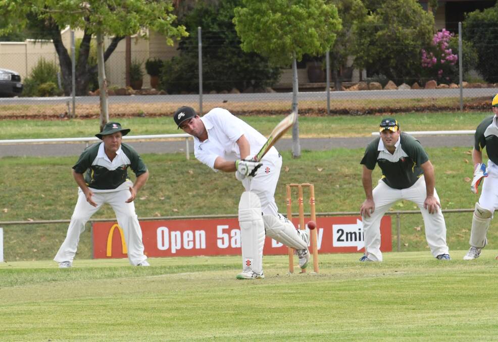 Great touch: Kyle Gallen turns this ball for runs during his 72 for Court House on Saturday. Photo: Samantha Newsam