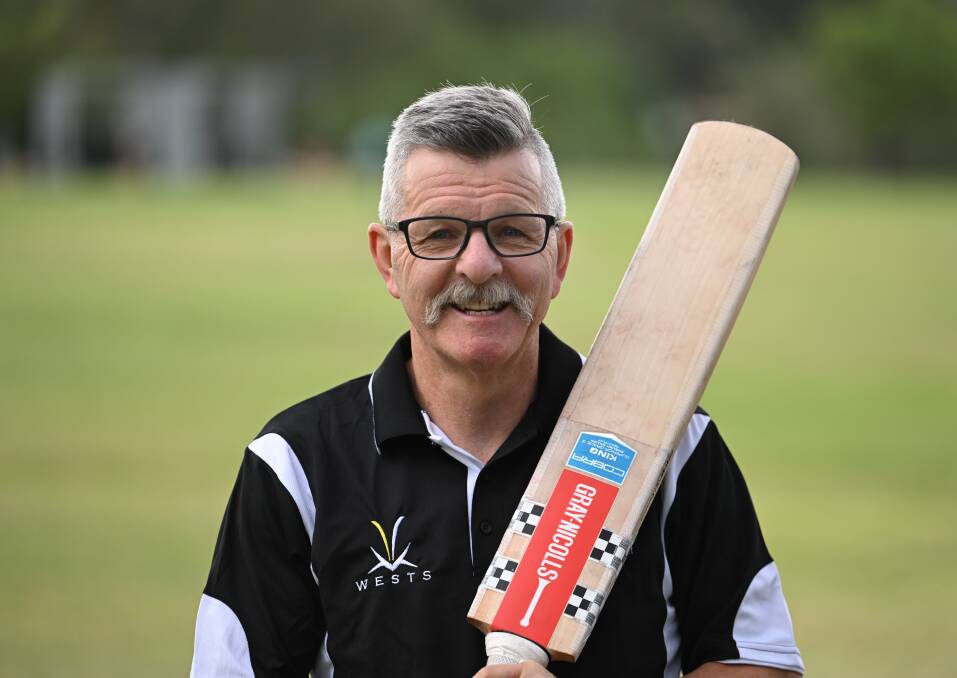 Craig Cox will make his debut for Tamworth at next week's state over 60s carnival, after returning to the crease after almost three decades. Picture by Gareth Gardner