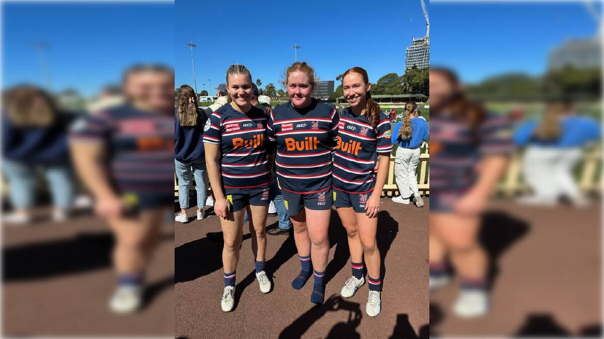 It was a special moment for former Central North team-mates (L-R) Brooke McKinnon, Eliza O'Donnell and Martha Harvey on Saturday as they tasted premiership success with Eastern Suburbs. Picture Supplied.