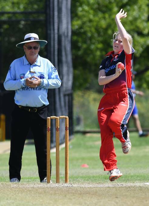 Rep selection: Lara Graham, pictured here playing for Central North at the under-19s Country Championships earlier this year, will don ACT/NSW Country colours again next month.