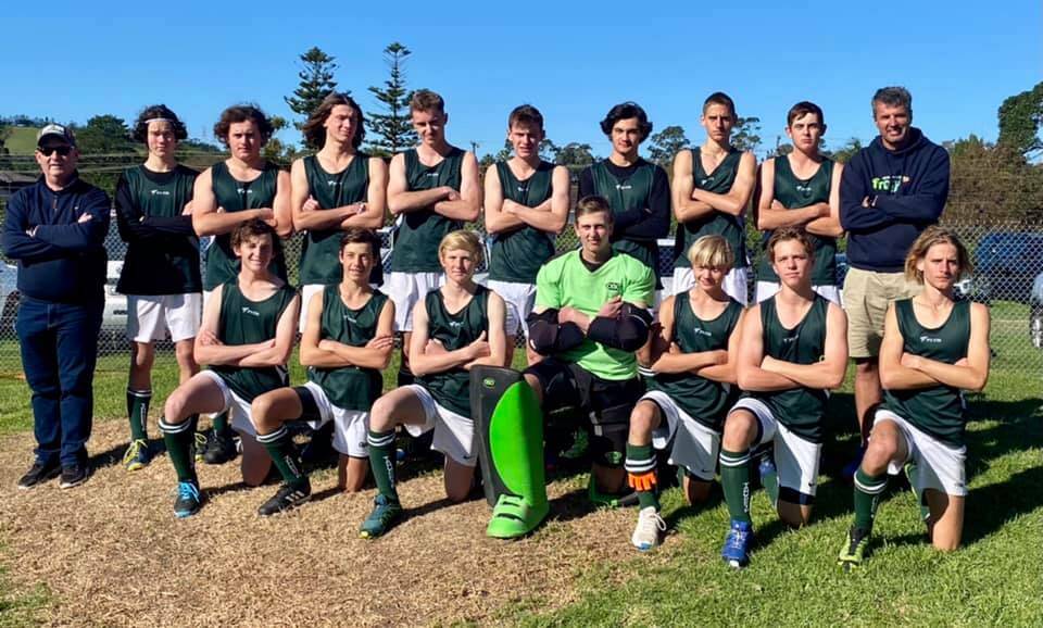 In the mix: The Tamworth under-18 boys just missed the semi-final cut at the state championships played in Wollongong on the weekend. 