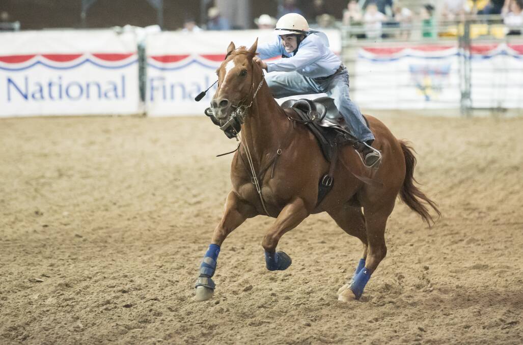 Finale: Braith Nock will be hoping to wrap up his junior rodeo career with another buckle or two. Photo: Peter Hardin 
