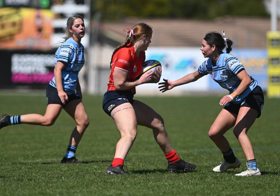 Piper Rankmore scored the Red Devils' opening try and then came up with the match-sealing steal. Picture by Gareth Gardner