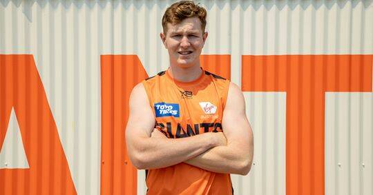 Former Tamworth Swans water boy Tom Green recently made his AFL debut for the GWS Giants. Photo: GWS Giants
