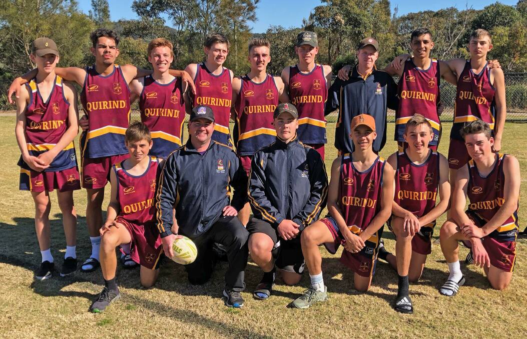 Top effort: Quirindi's open boys touch side manager Greg Chalmers said they "gave it their all for every match" during the state finals at Bateau Bay.