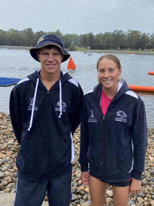 Dynamic Duo: Marcus Ryan and Clementine Monet impressed at the state open water championships held on the weekend.