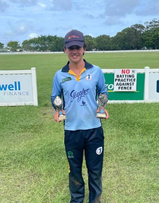 Young gun: Fresh from being named allrounder of the carnival and player of the tournament at the recent under-13s carnival in Ballina, Archie McMaster will get an opportunity with the Tamworth under-14s in Newcastle this week.