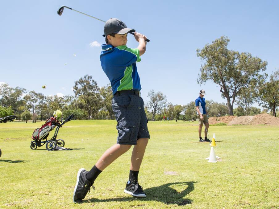 On line: Coonabarabran's Bailey Millford is one of the new young faces in this year's NIAS golf squad. Photo: Peter Hardin 261116PHB041