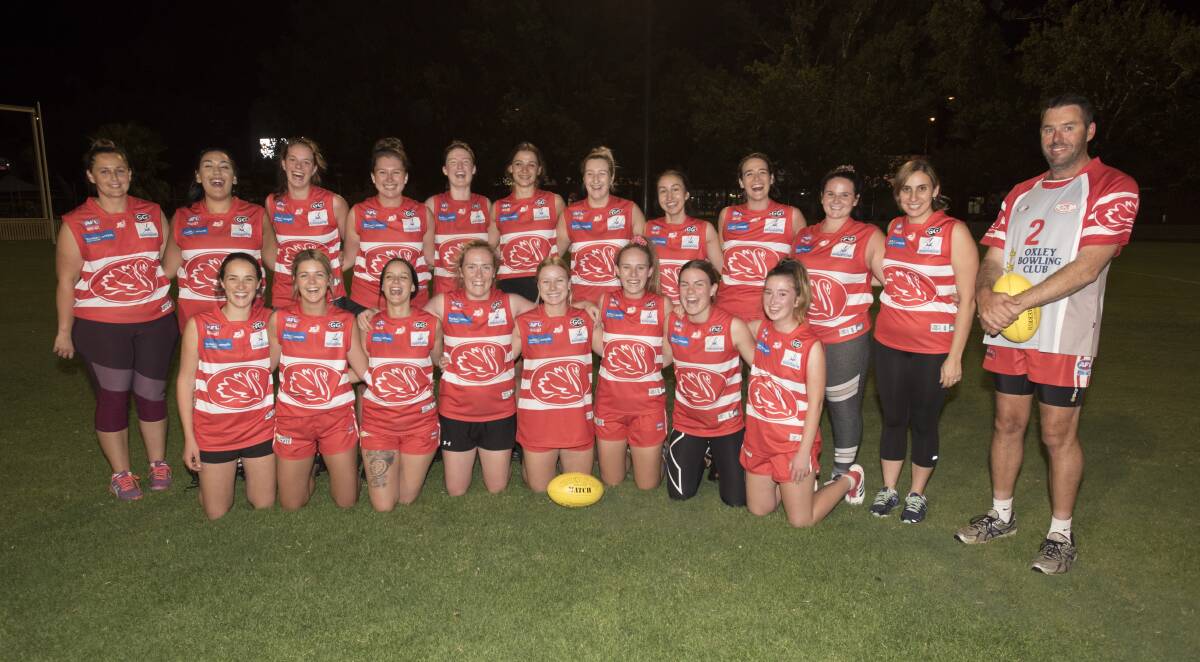 Historic occasion: The Tamworth Swans are pumped for their North West AFL debut on Saturday. Photo: Peter Hardin