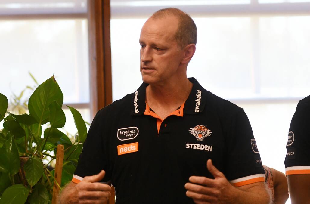 Rewarding: Wests Tigers coach Michael Maguire says the squad "thoroughly enjoyed" their stay in Tamworth. Photo: Gareth Gardner 100221GGA17