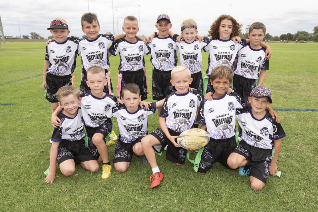 Set to strike: The 9s boys are one of 14 teams that will be taking to the field for Tamworth at the Junior State Cup. Photo: Peter Hardin 050220PHB004