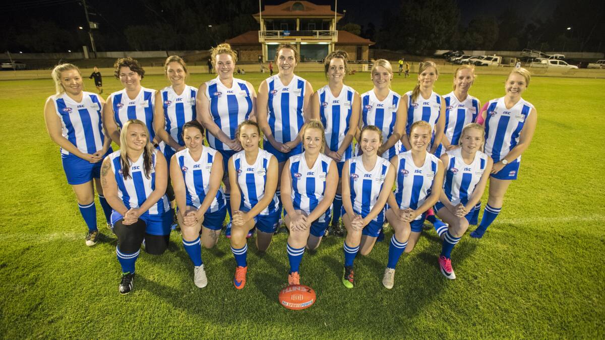 Breaking new ground: After the months of training the Tamworth Kangaroo women's side are ready for their first round against the Inverell Saints at No.1 Oval on Saturday. Photo: Peter Hardin 110517PHD011