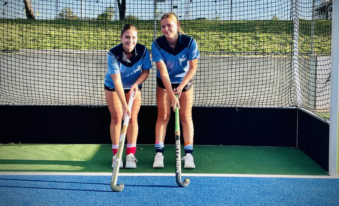 Tamworth's Ella Tanna and Laura Hall are ready to team up for the NSW Blues at the under-16 national championships beginning in Hobart this week. Picture by Samantha Newsam