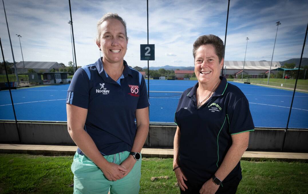 Tamworth Hockey Association junior competitions convenor, Hanna Klasen (left), and senior counterpart Anne-Maree Gerathy are looking forward to the season hitting off. The senior competitions get underway this weekend. Picture by Peter Hardin
