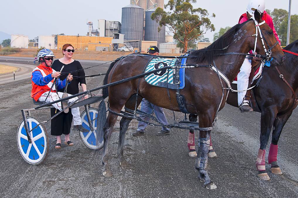 Dream come true: Winning the Golden Guitar on his former home track would be a great thrill for reinsman Tom Ison, who has Deanne Panya engaged in the second heat on Sunday. Photo: PeterMac Photography.