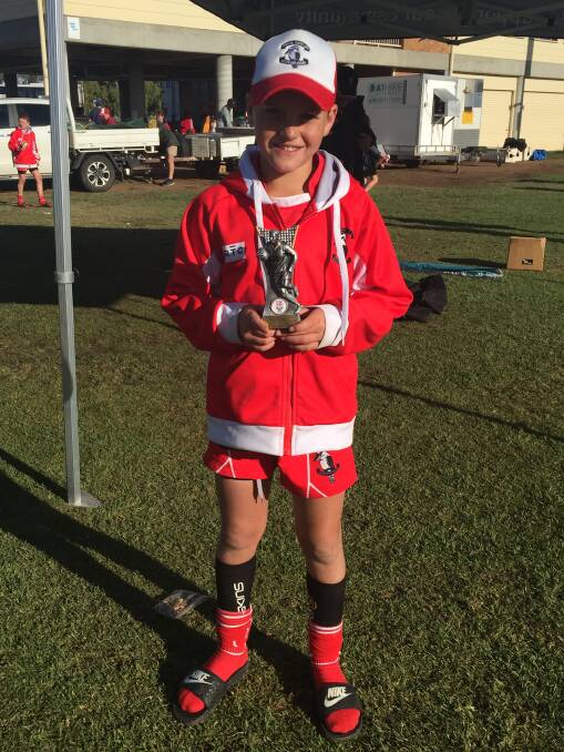 Narrabri's Jonty Fowler was named best back for the tournament in the under-12s.