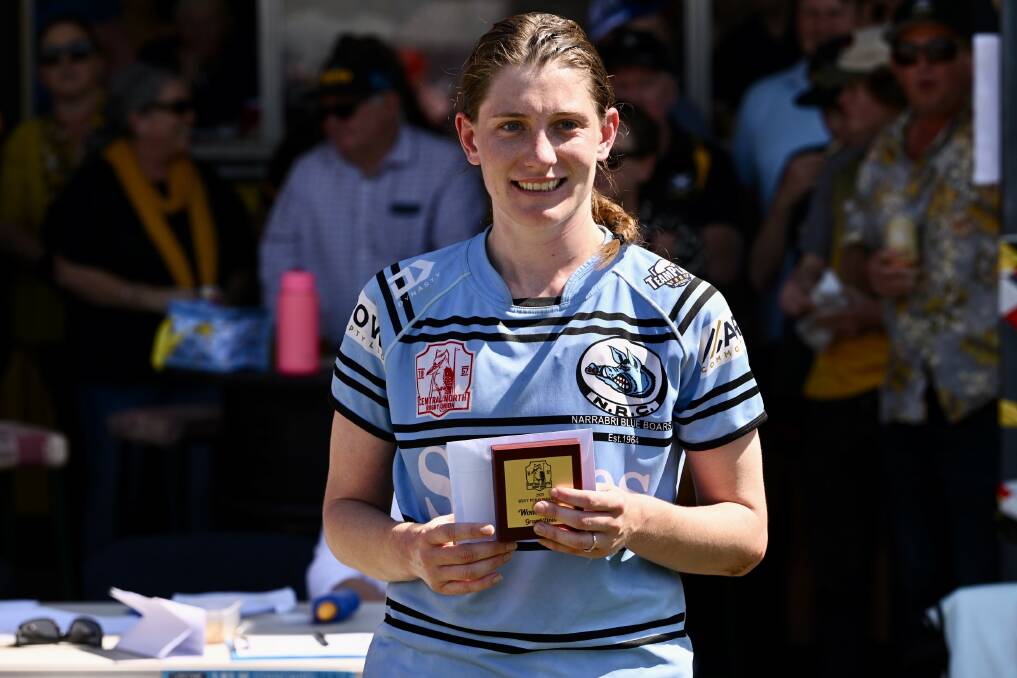 Toni Gale's grand final efforts which included a brilliant solo try and three conversions saw her lauded as the best performer of the women's 10s decider. Picture by Gareth Gardner