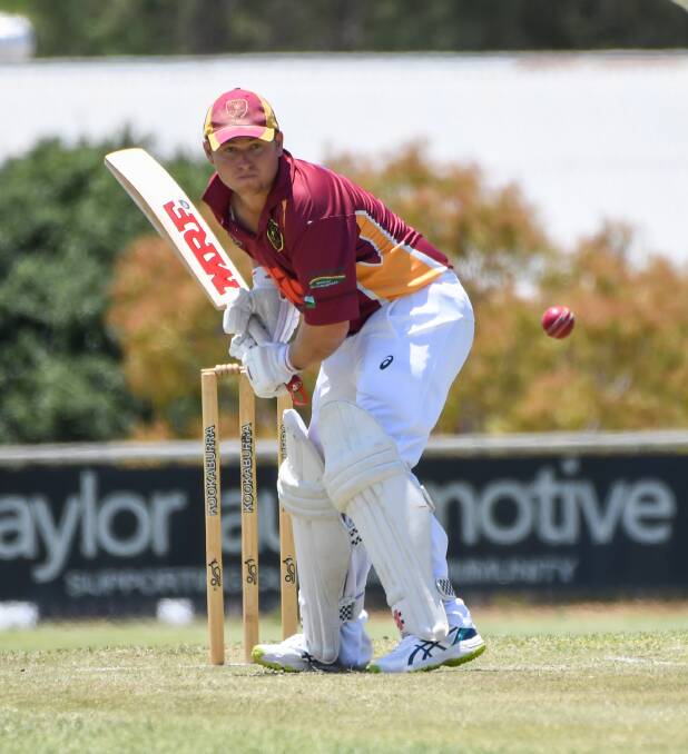 Handy acquisition: Brad Cady made 31 at the top of the order for Albion on Saturday in what was only his second game in the maroon and yellow. Photo: Peter Hardin
