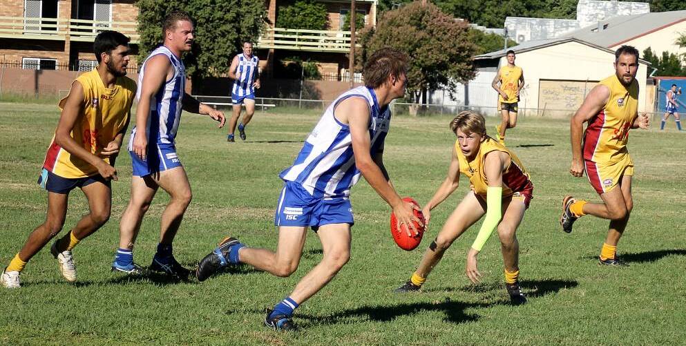 On the hop: Tamworth Kangaroos will be looking to bounce back from a first round loss to the Moree Suns when they play the Narrabri Eagles on Saturday. Photo: Haley Caccianiga