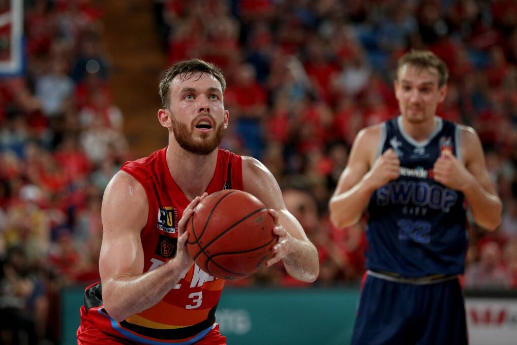 Nick Kay was the Wildcats' third top-scorer in their win over the Adelaide 36ers on Friday with 16 points. Photo: AAP Image/Richard Wainwright