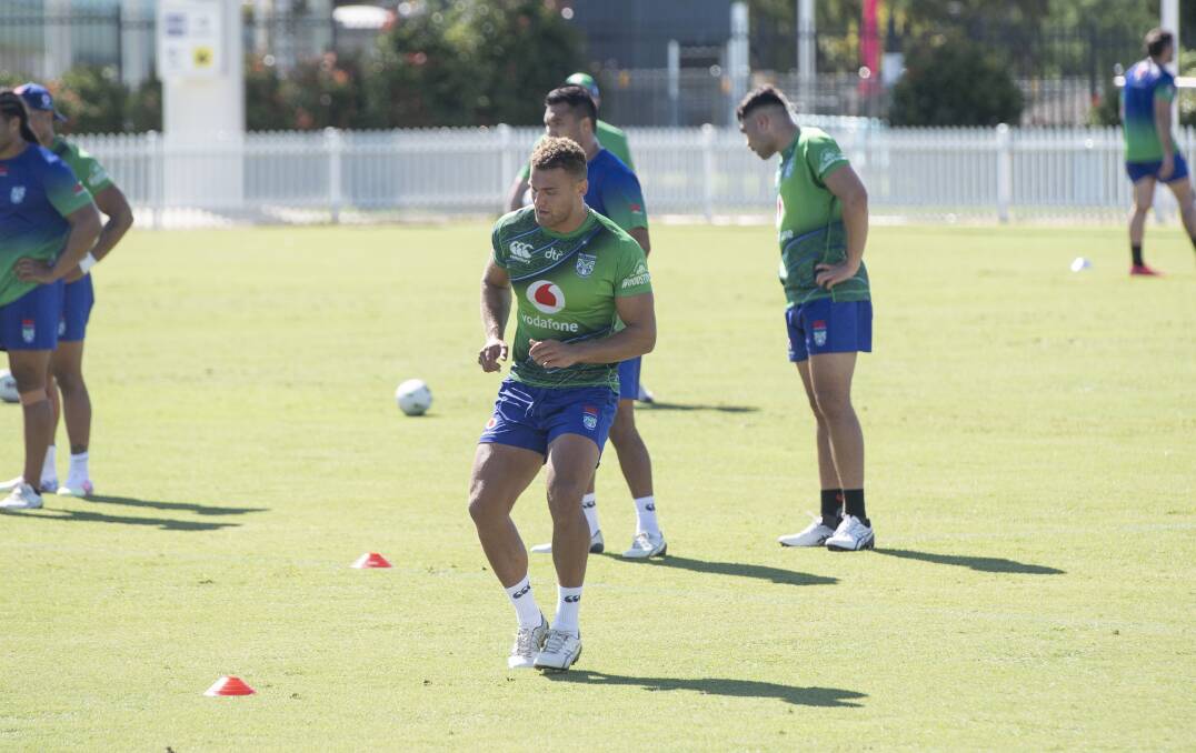 Young gun Preston Riki is all concentration during this drill. Photo: Peter Hardin