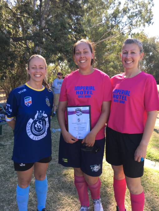 Wee Waa FC's Monique Soutter has been acknowledged as the Volunteer of the Month for August.