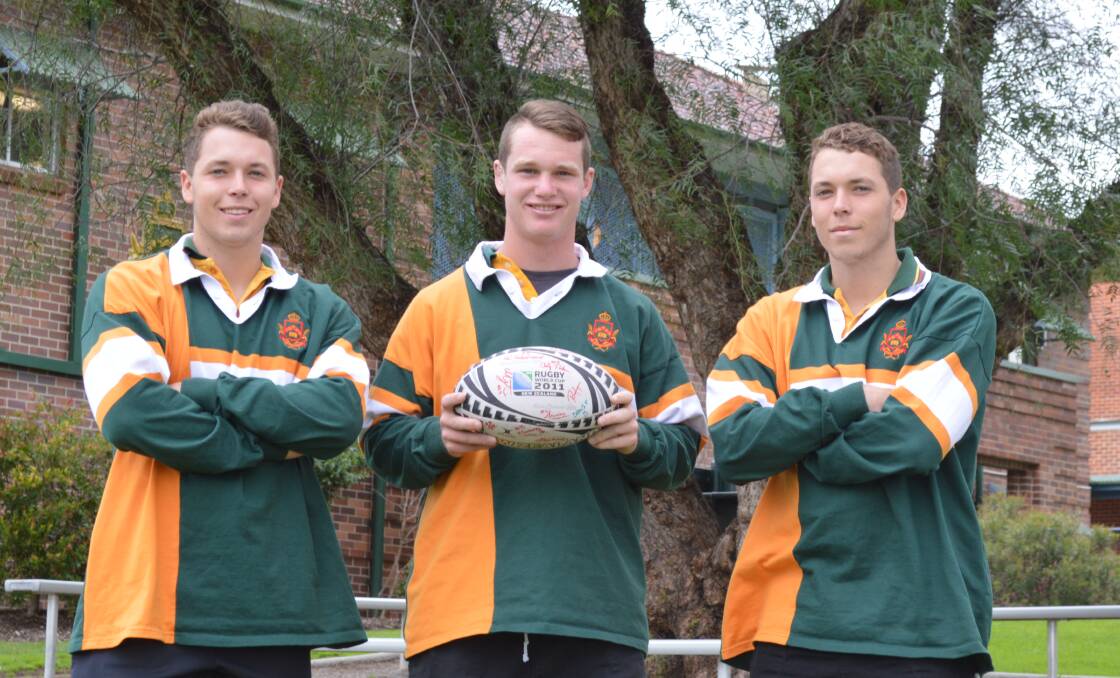 Young talent time: Farrer's (L-R) Angus WIndred, Connor Size and Lachlan WIndred have been selected in a NSW Development Squad.
