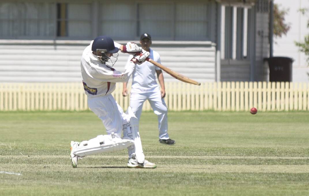 On the front foot: Zac Clarke was solid again at the top of the order for Central North top-scoring with 37.