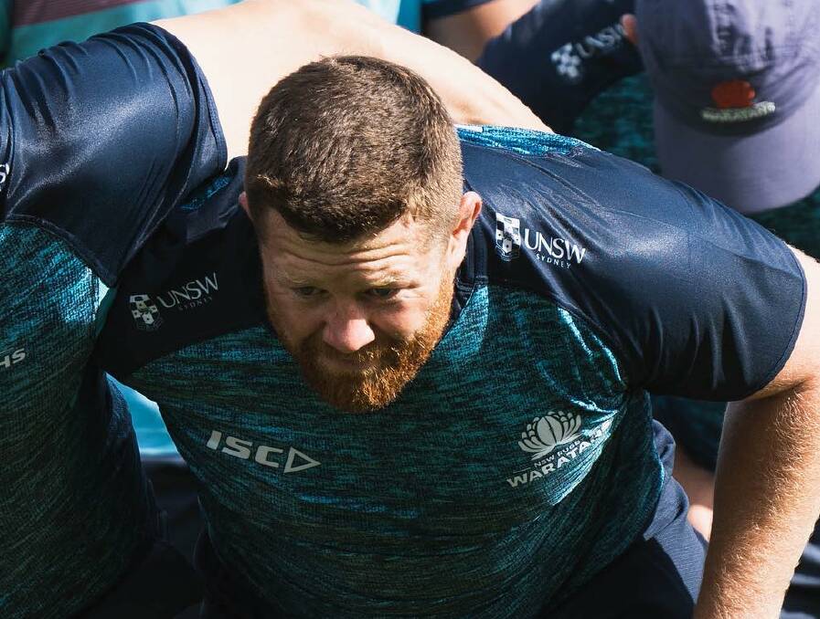 Crazy ride: After answering an SOS Paddy Ryan will pack down for the Waratahs for the first time since 2018 tonight. Photo: NSW Waratahs