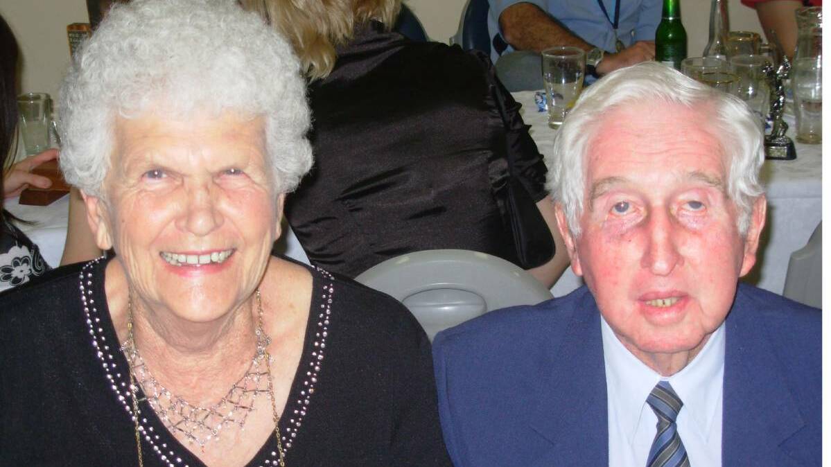 The late Ian Southwell with his wife Marie at a sporting function. 