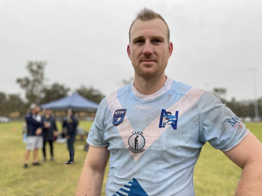 'A really good win for us': Narrabri captain-coach Jake Rumsby thought his side produced their best form of the season in the first half against Kootingal on Sunday. Photo: Mark Bode