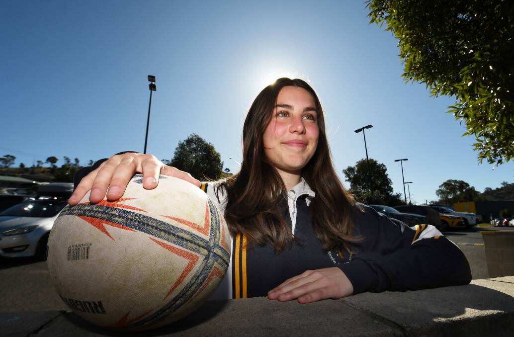 The big stage: Tyanna Kerr will play for the ACT/NSW schoolgirls invitational side as the curtain raiser to next Wednesday's State of Origin decider. Photo: Gareth Gardner 160622GGC02