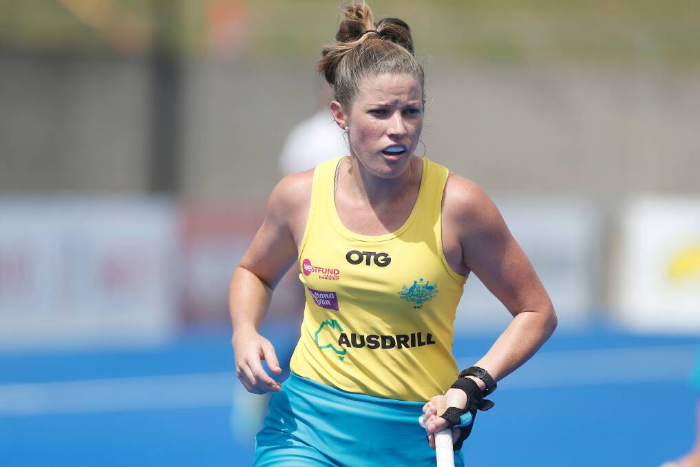 Kate Jenner will line up for the Hockeyroos against Great Britain in Sydney this weekend. Photo: Hockey Australia
