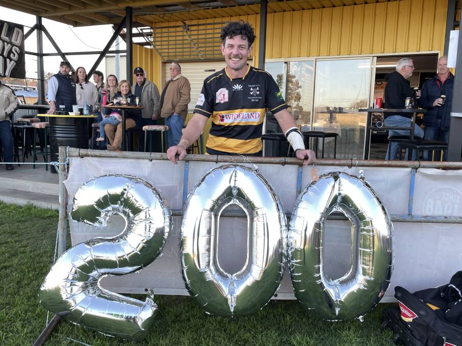 Brendan Rixon added another milestone to his list on Saturday - becoming the first person to play 200 first grade games for Pirates.