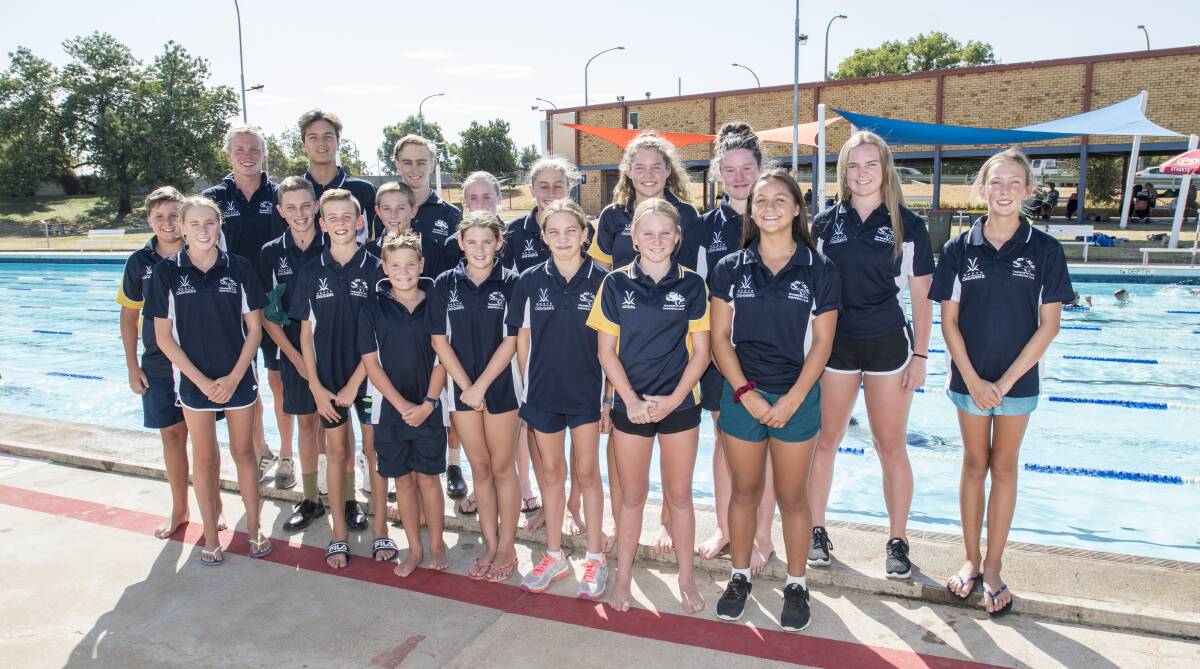 Strength in numbers: Tamworth City Swimming Club are set to be a force at this weekend's NSW Country Championships with a team of 22 heading down to Sydney. Photo: Peter Hardin