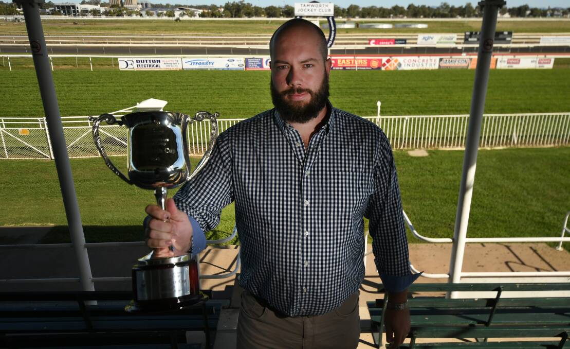 Big drawcard: Tamworth Jockey Club general manager Mitch Shaw is preparing for his first Cup day and is expecting an exceptional day of racing. Photo: Gareth Gardner 230420GGE02