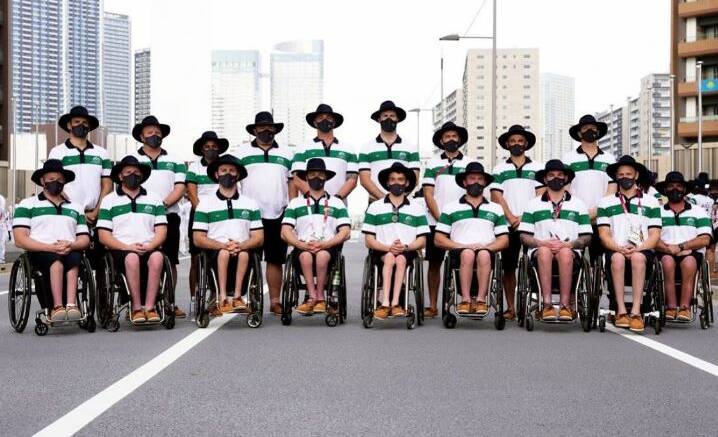 Golden hopes: Tom O'Neill-Thorne and the Rollers are ready for action in Tokyo. Photo: Aussie Rollers Facebook