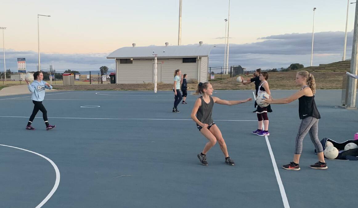 Hitting the court again: Tamworth's rep sides resumed training on Wednesday.