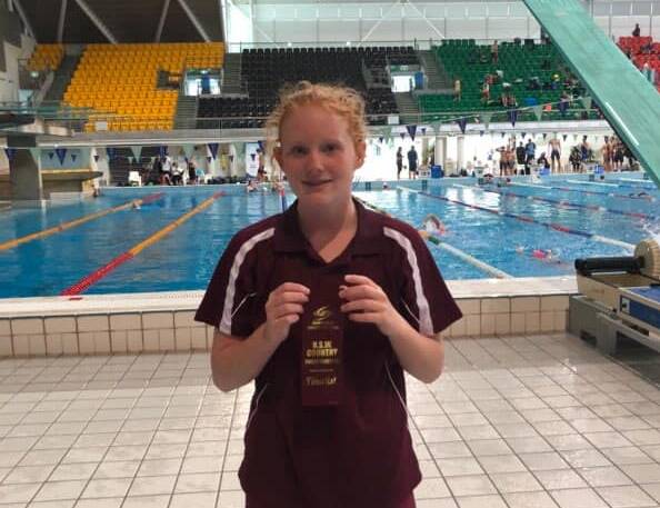 Top swim: Scully Park 360's Allison Toohey made the final in the 13 years girls 100m breaststroke. 