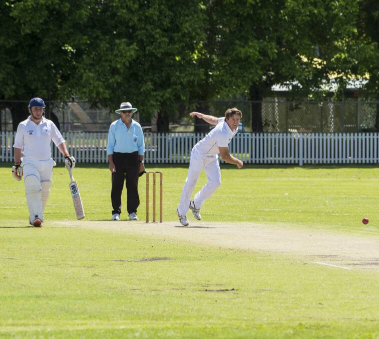 Allround effort: Skipper Elliot Tourle was Quirindi's second top scorer and chimed in with two wickets in their loss to Gwydir on Sunday. Photo: Peter Hardin 131116PHB140